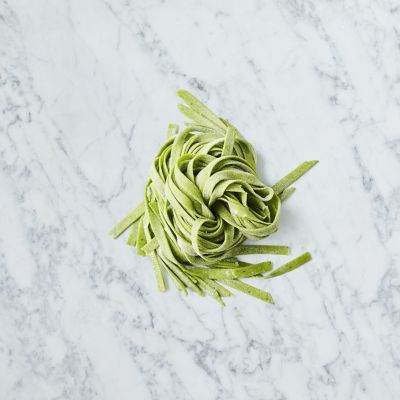 Homemade Spinach Fettuccine
