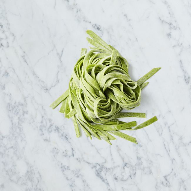 Homemade Spinach Fettuccine