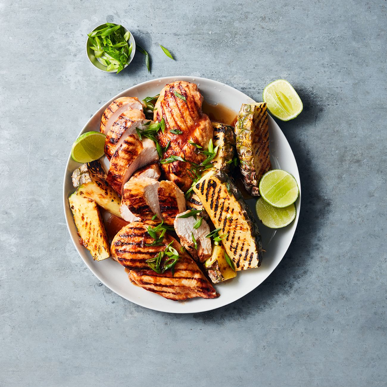 Huli Huli Chicken With Grilled Pineapple