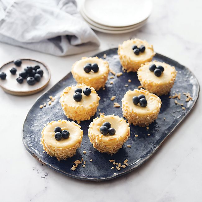 Mini Lemon Hazelnut And Almond cheesecakes
