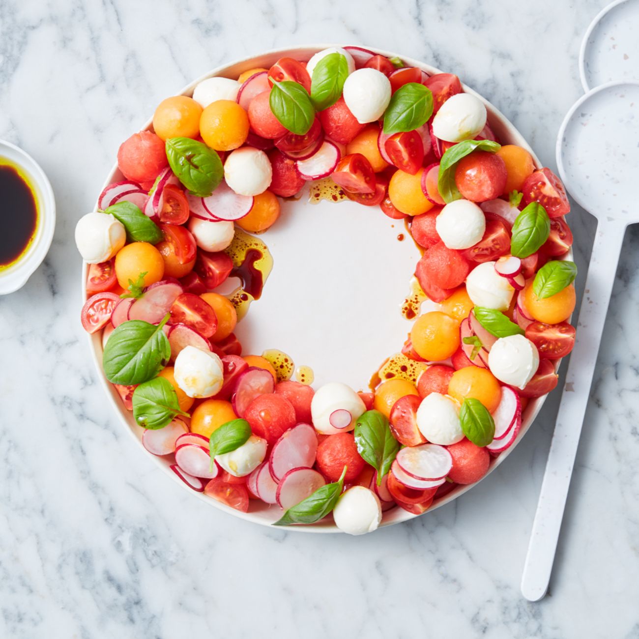 Melon and Bocconcini Wreath