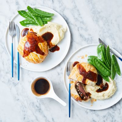 Mini Beef Wellingtons With Garlic Mash