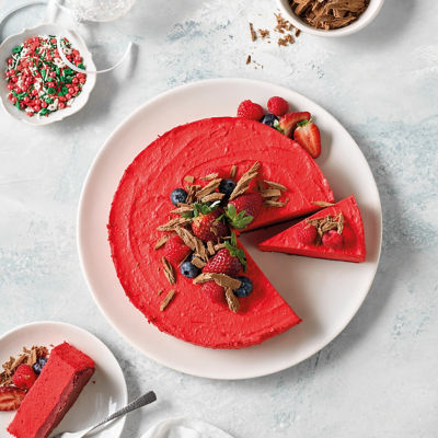 Red Velvet Oreo Cheesecake