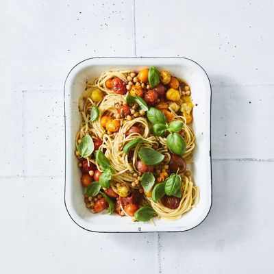 Roast Tomato & Chickpea Linguine