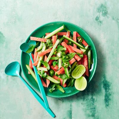 Watermelon Salad With Chilli & Lime