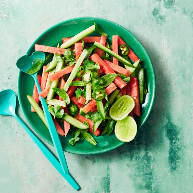 Watermelon Salad With Chilli & Lime