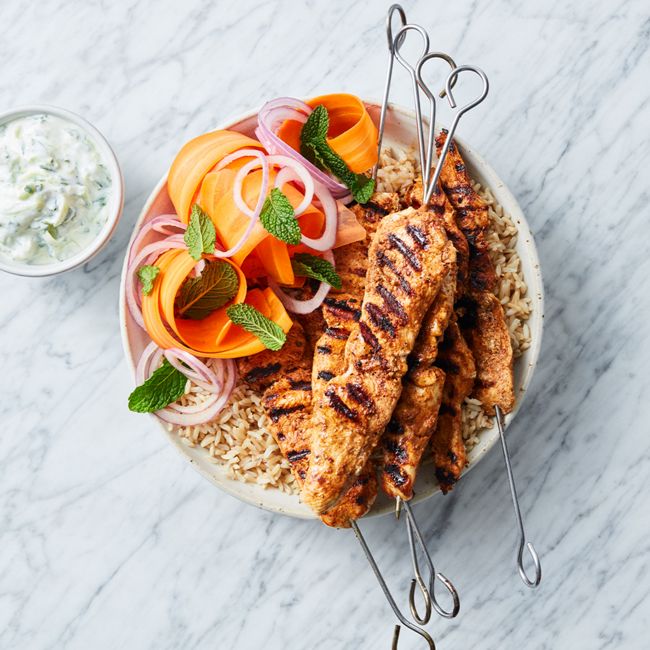 Barbecued Butter Chicken Skewers