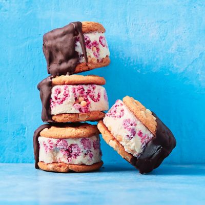 Choc-Raspberry Ice-Cream Sandwiches