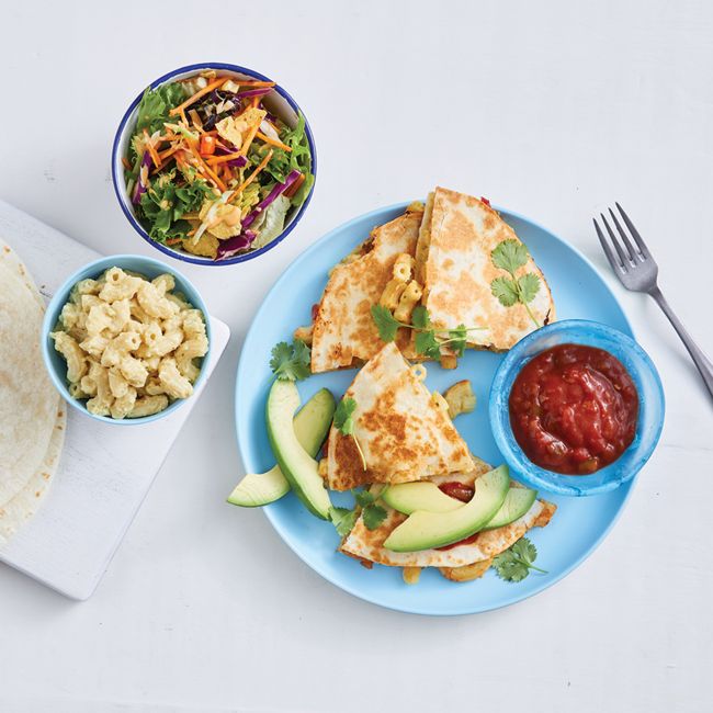 Easy Mac & Cheese Quesadillas