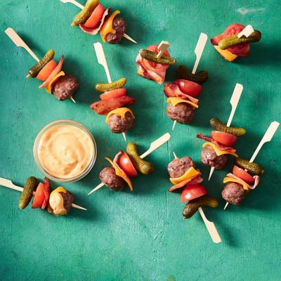 Easy Meatball Cheeseburger Bites