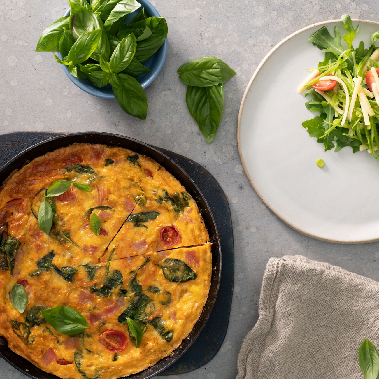 Ham, Cheese & Veggie Frittata Recipe Woolworths