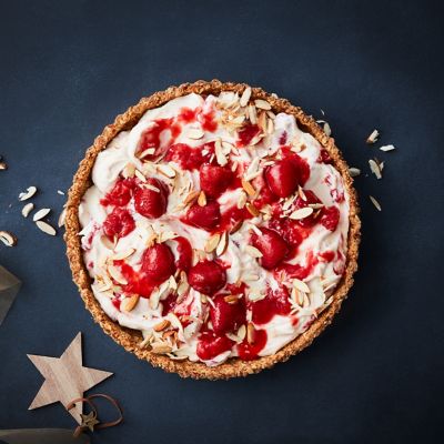 Healthier Strawberry & Almond Tart