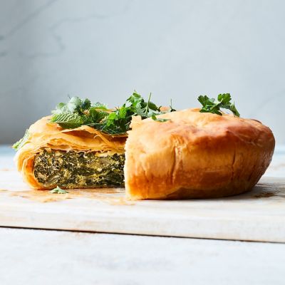 Leftover Greens Filo Pie
