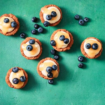 Lemon & Blueberry Cheesecake Tarts