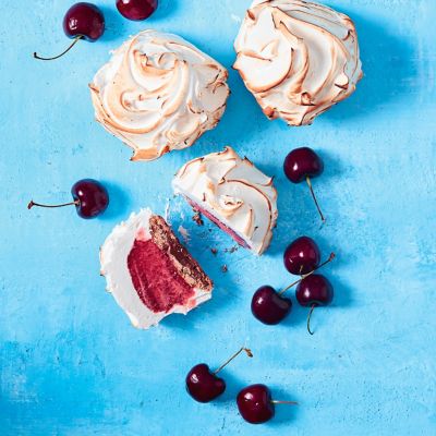 Mini Cherry Bombe Alaskas