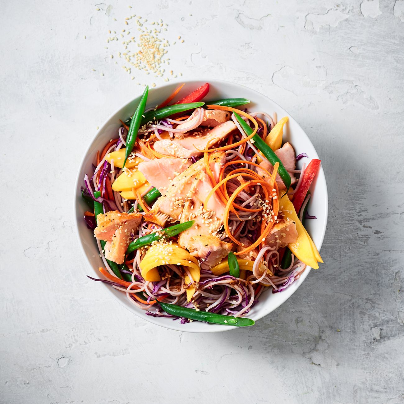 Salmon, Mango & Soba Noodle Salad Recipe | Woolworths