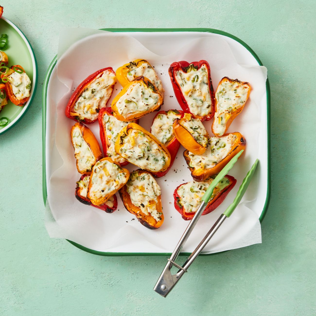 cheesy corn stuffed mini capsicums