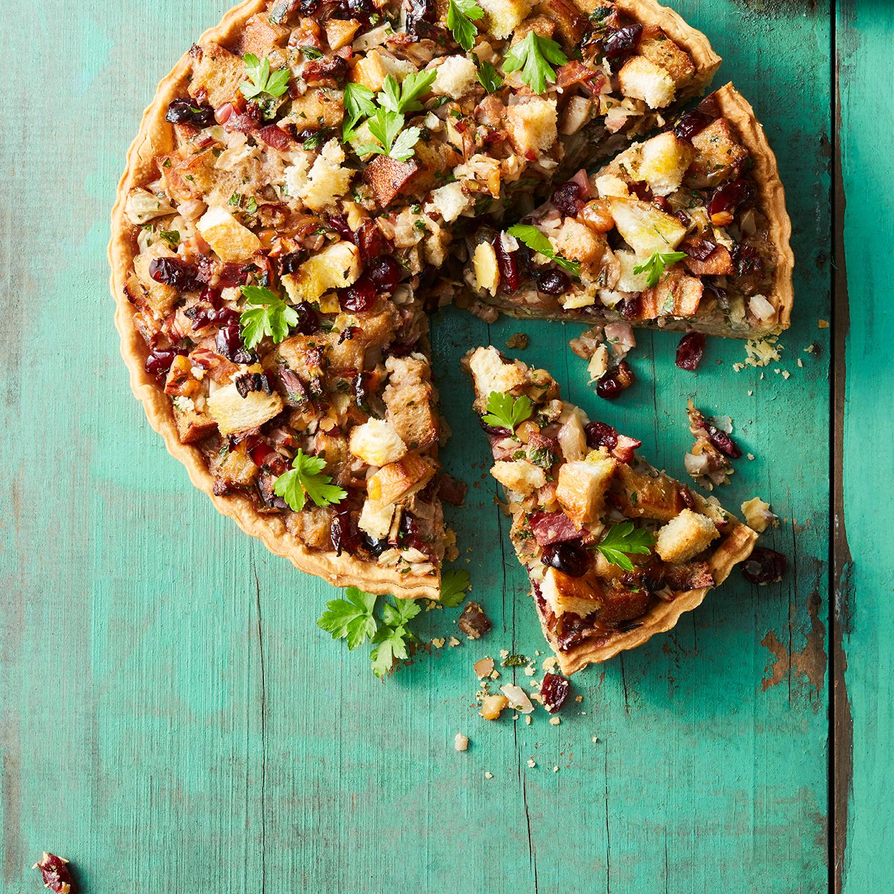 Christmas Stuffing Tart