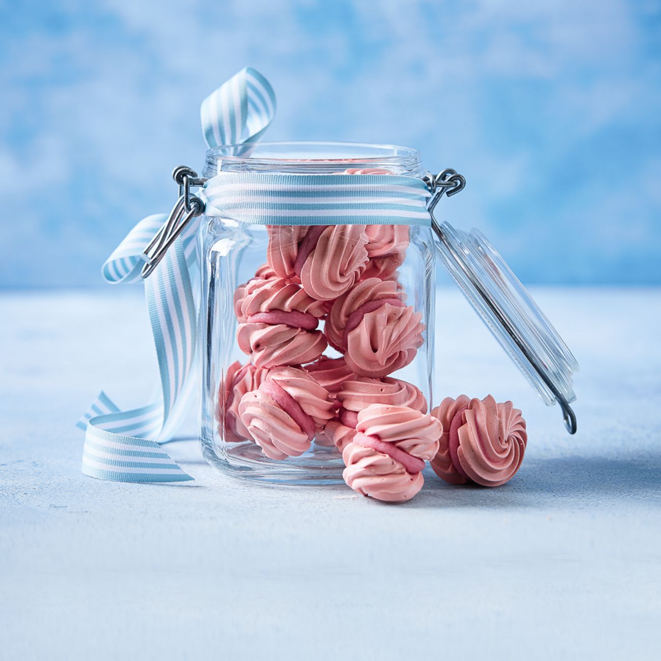 Cranberry Meringue Kisses