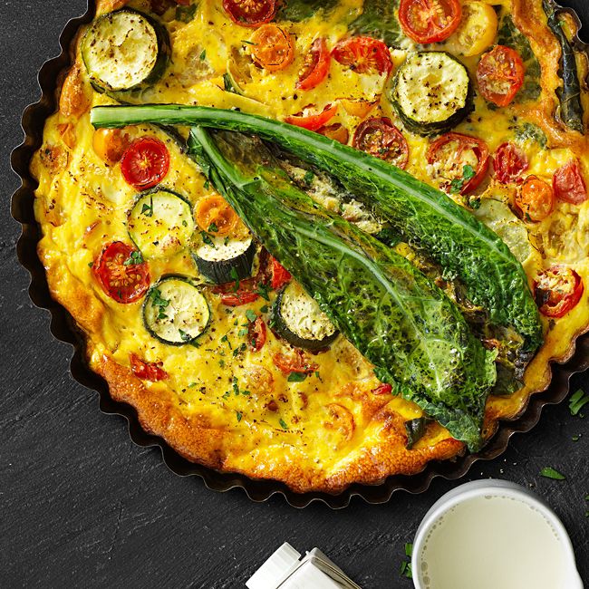 Healthier Dairy-Free Veggie Quiche