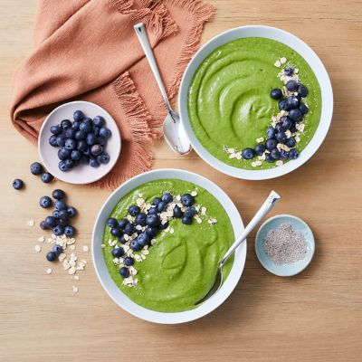 Matcha & Blueberry Smoothie Bowls