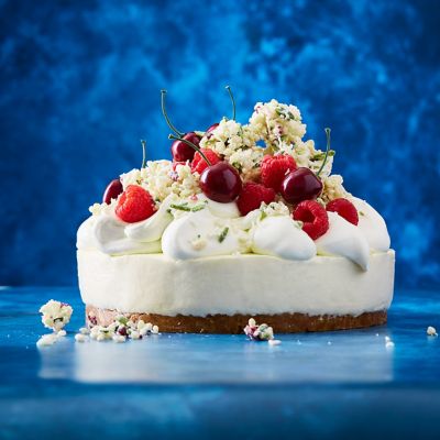No-Bake White Christmas & Cherry Cheesecake