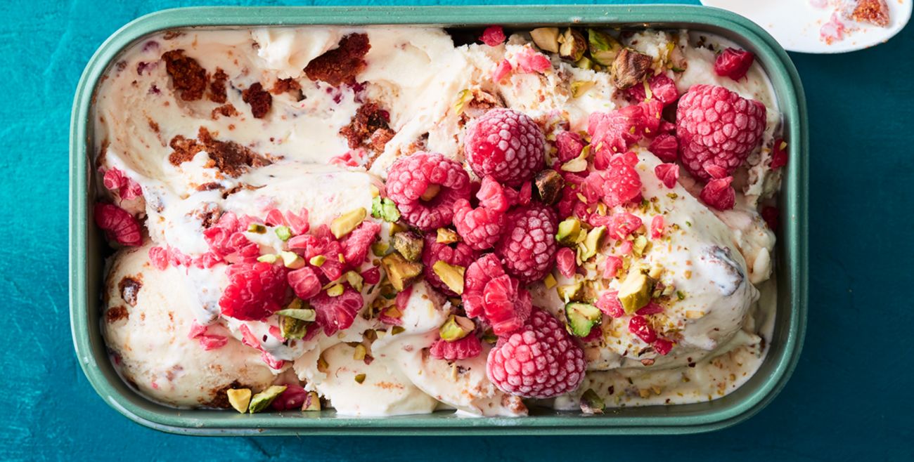 Raspberry & Christmas Pudding IceCream Recipe Woolworths