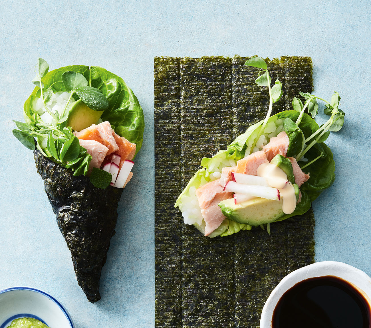 Salmon & Avocado Sushi Hand Rolls Recipe | Woolworths