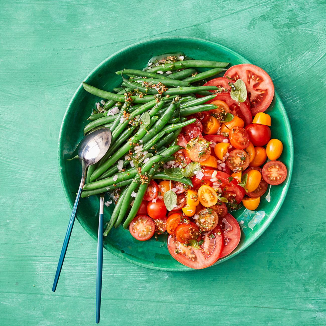 Tomato & Green Bean Salad With Mustard Vinaigrette Recipe