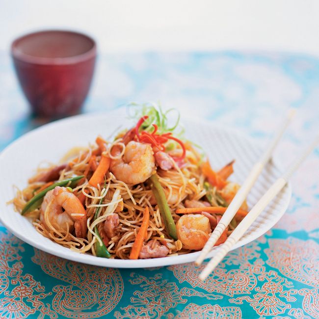 Spicy Prawn Singapore Noodles