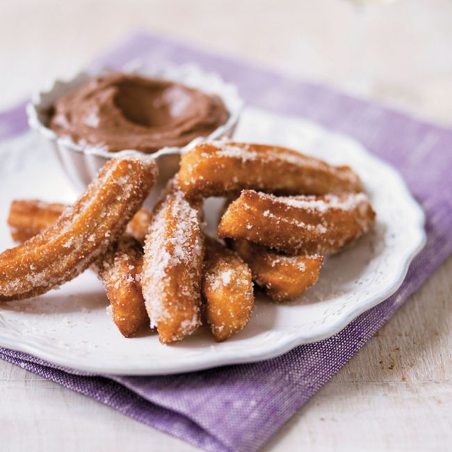 Chocolate Pots With Churros