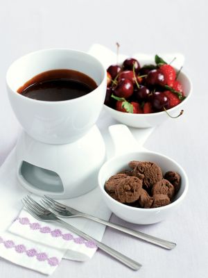 Warm, Nutty Chocolate Fondue