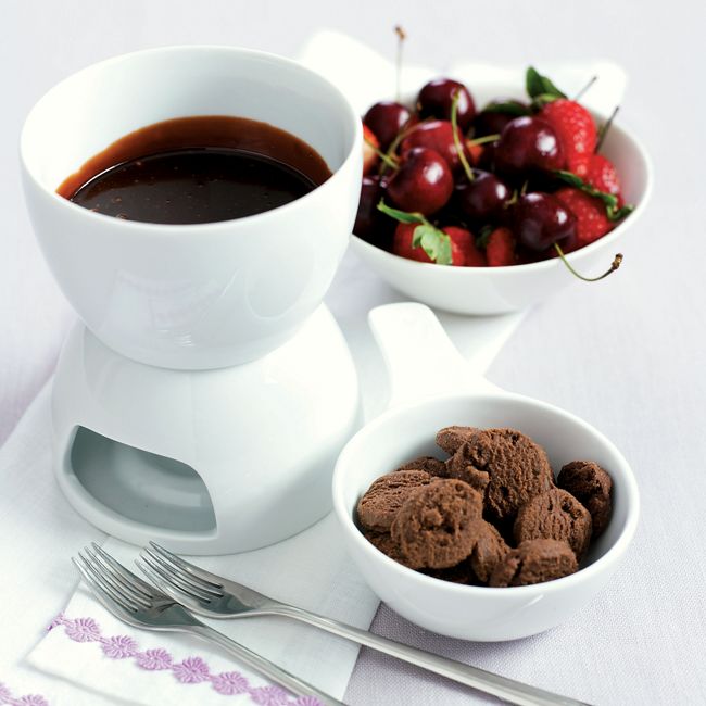 Warm, Nutty Chocolate Fondue