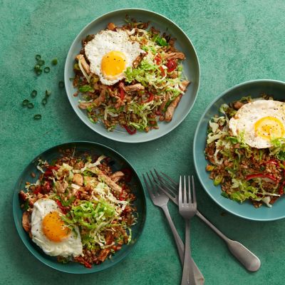 Healthier Pork & Cabbage Stir-fry