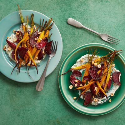 Healthier Roast Beetroot & Ricotta Salad