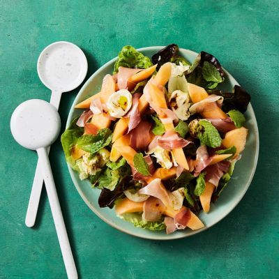 Rockmelon, Prosciutto, Mint & Bocconcini Salad 