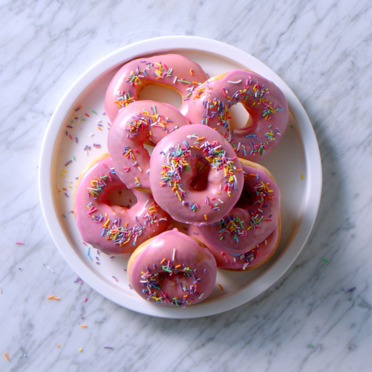 Doughnuts in air clearance fryer