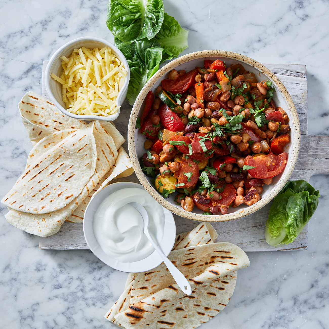 Easy Bean & Veg Tacos