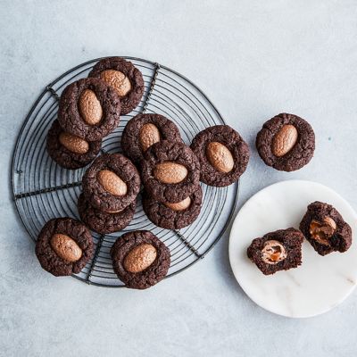 Molten Easter Egg Chocolate Brownies