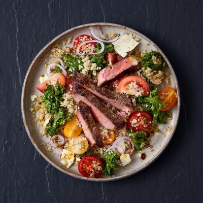 Healthier Steak With Tomato Salad