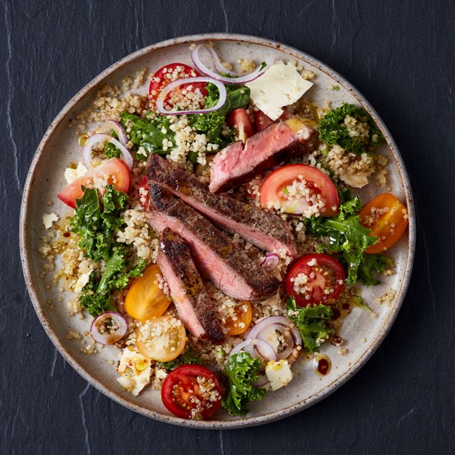 Healthier Steak With Tomato Salad