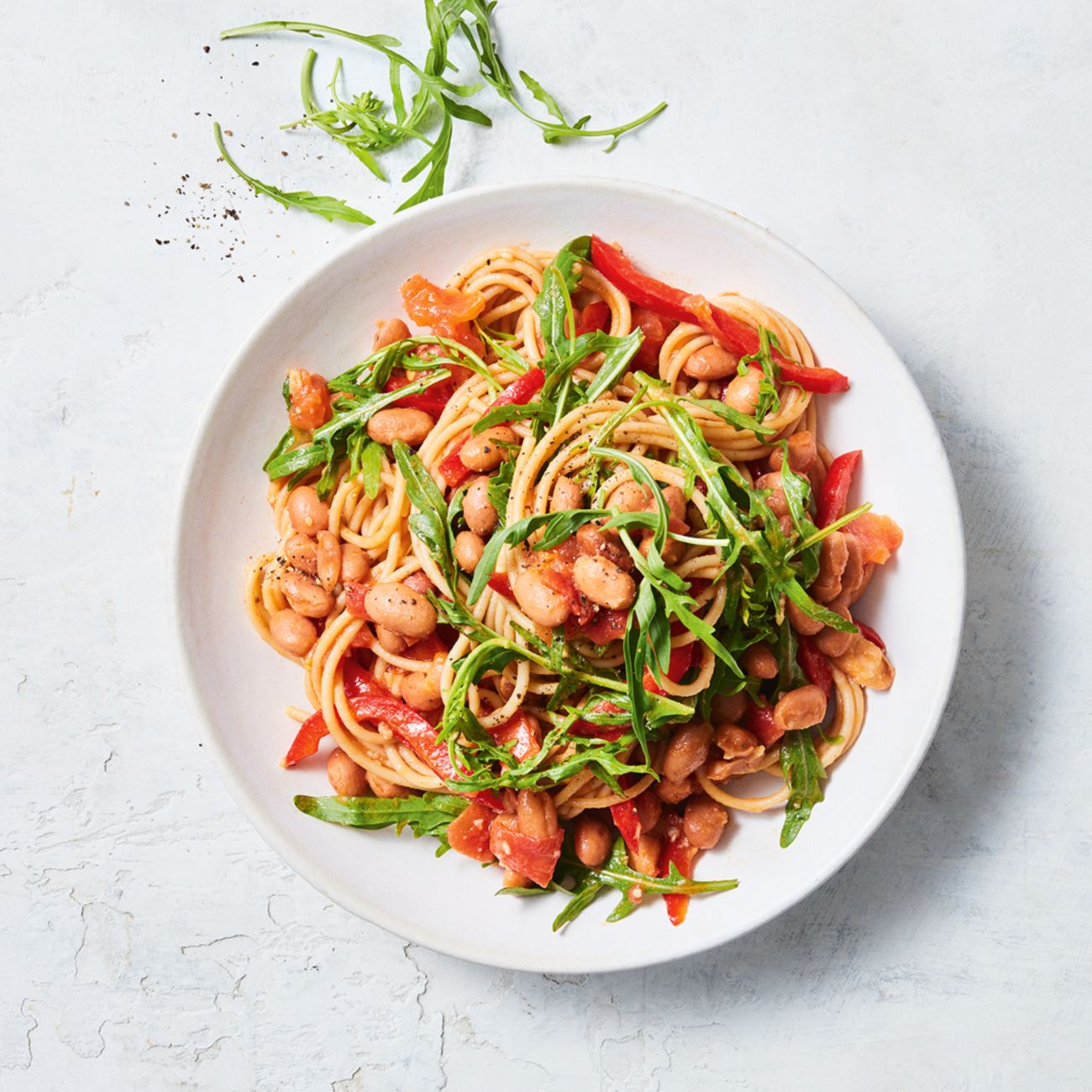Tomato, Bean & Rocket Pasta