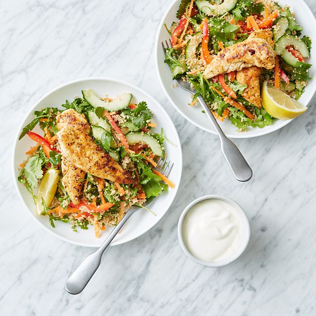 Speedy Spiced Chicken & Couscous Salad