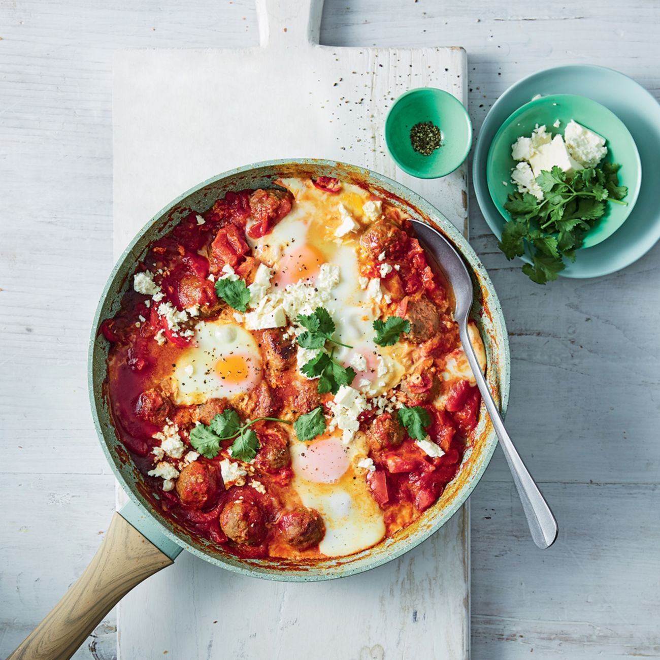 One-Pan Meatball Shakshuka