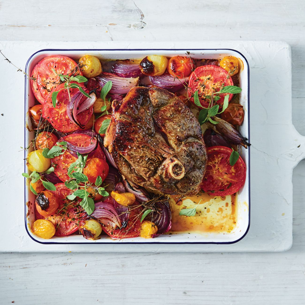 Roast Lamb With Mixed Tomato “Sauce” Recipe | Woolworths