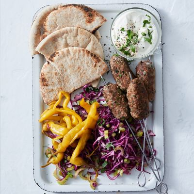 Beef Kofta With Celery Heart & Cabbage Salad 