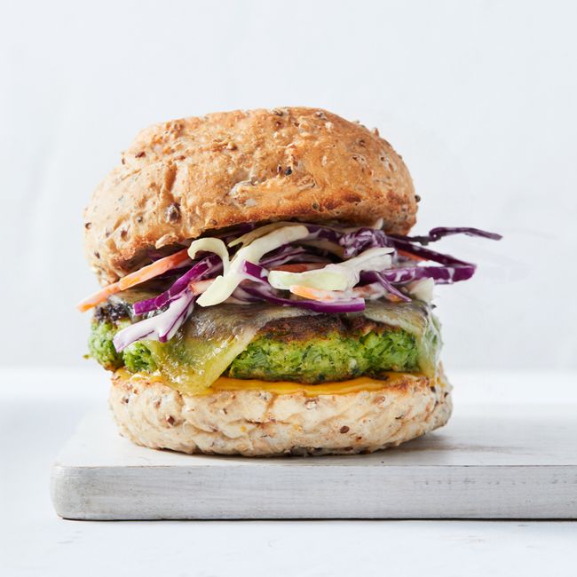 Cheesy Broccoli Burgers