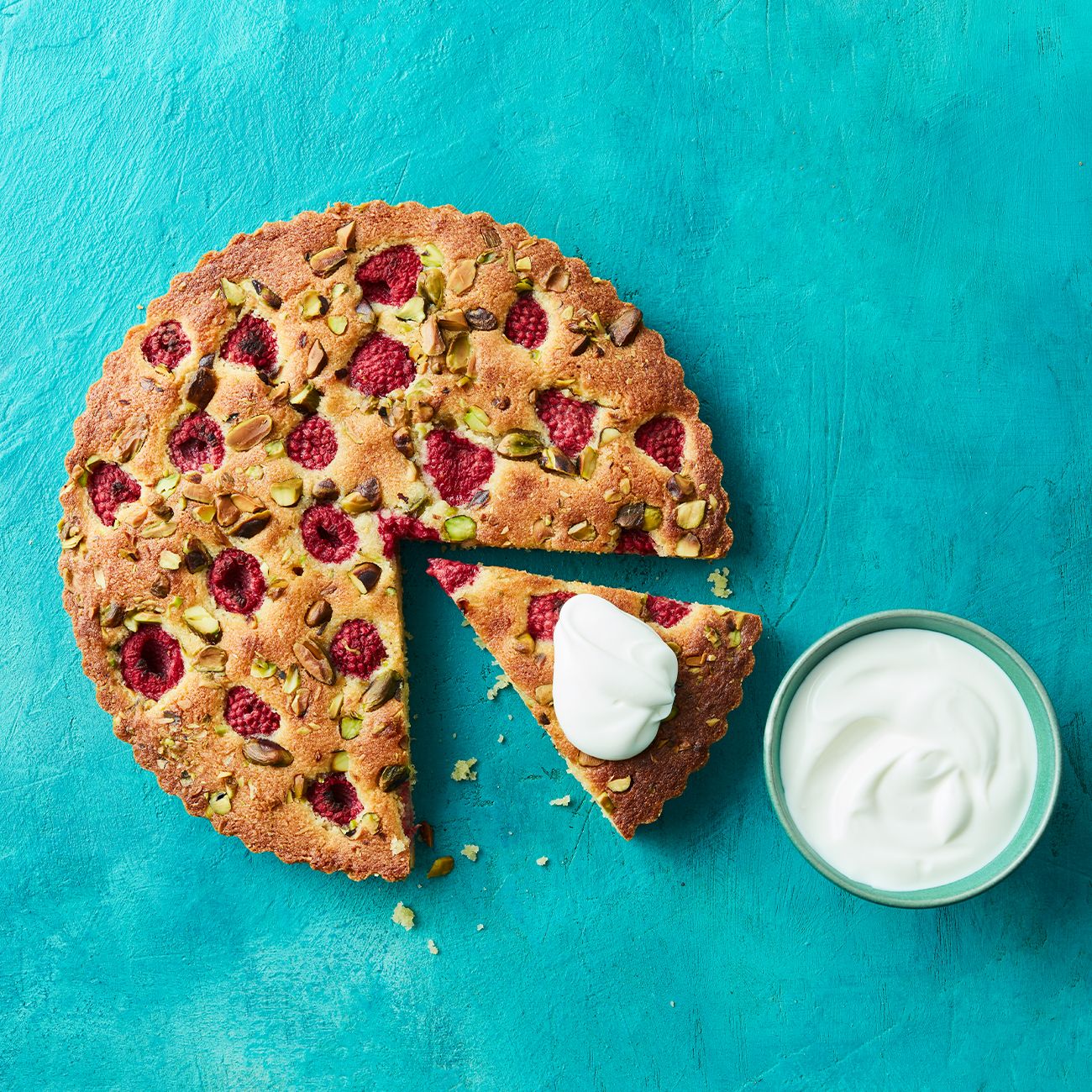 Gluten-free raspberry & rosewater cake