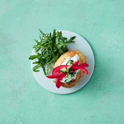 Herbed Ricotta-Stuffed Jacket Potatoes