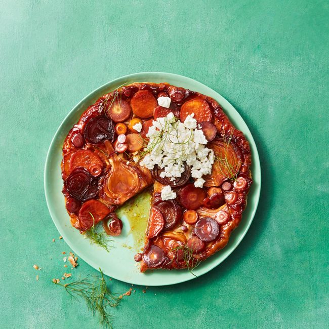Vegetable Tarte Tatin With Feta